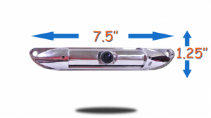 120 degree silver hi-res CCD aftermarket license plate camera dimensions
