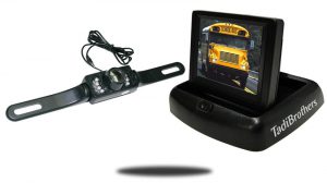 License Plate Backup Camera with 4.5-Inch Pop up Monitor SKU36147
