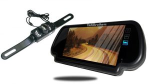 License Plate Backup Camera with 5-Inch Mirror Monitor SKU17342