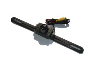 License plate backup camera image