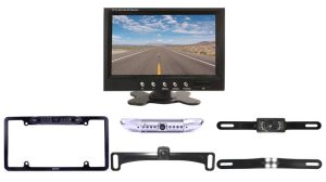 a set of license plate camera system with monitor