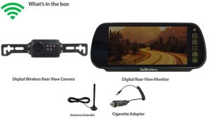 licence plate camera set up with monitor