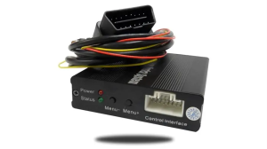 Parking Assist System with Moving Gridlines (OBD II) displaying dynamic parking guidelines
