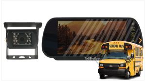 TadiBrothers backup camera and mirror monitor for school bus.