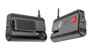 Dual-view fleet dash camera with mounting bracket