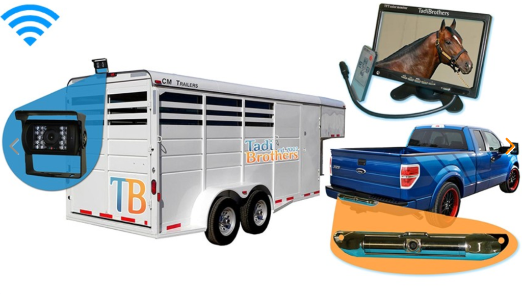 Tadibrothers wireless backup camera kit for horse trailer