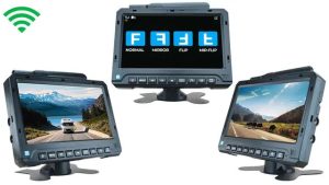 Wired backup camera with seven-inch monitor