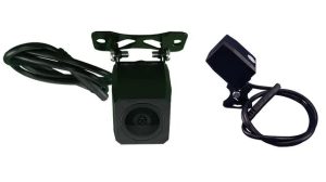 Backup camera unit with mounting bracket and cable